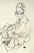 Egon Schiele Seated Woman Sweden oil painting artist